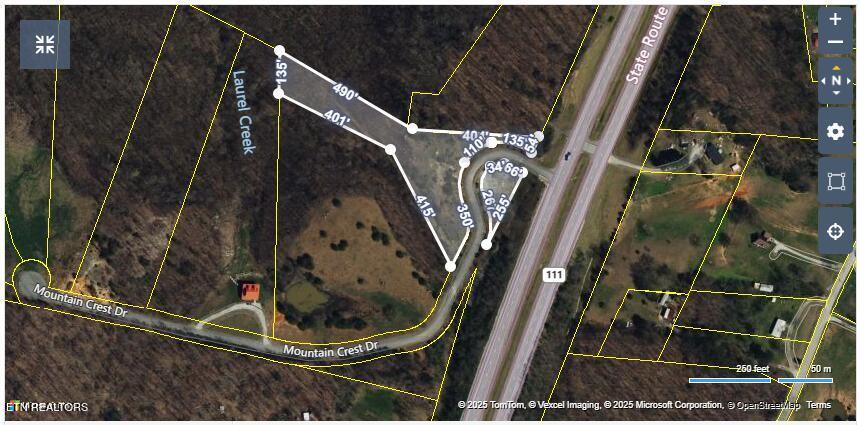 Image 3: hwy 111 3 acre tract plat map