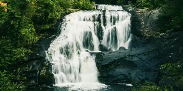 Image 3: Bald River Falls Located 18 Miles From P