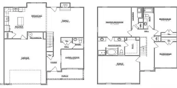 Image 2: Walton Craftsman Front Entry Floor Plan
