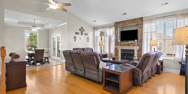Image 4: Living Room View, and Breakfast Area