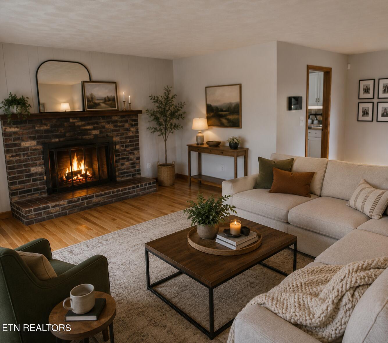 Image 3: AI Staged - living room