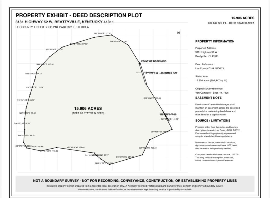 Image 2: Survey-Style Property Exhibit