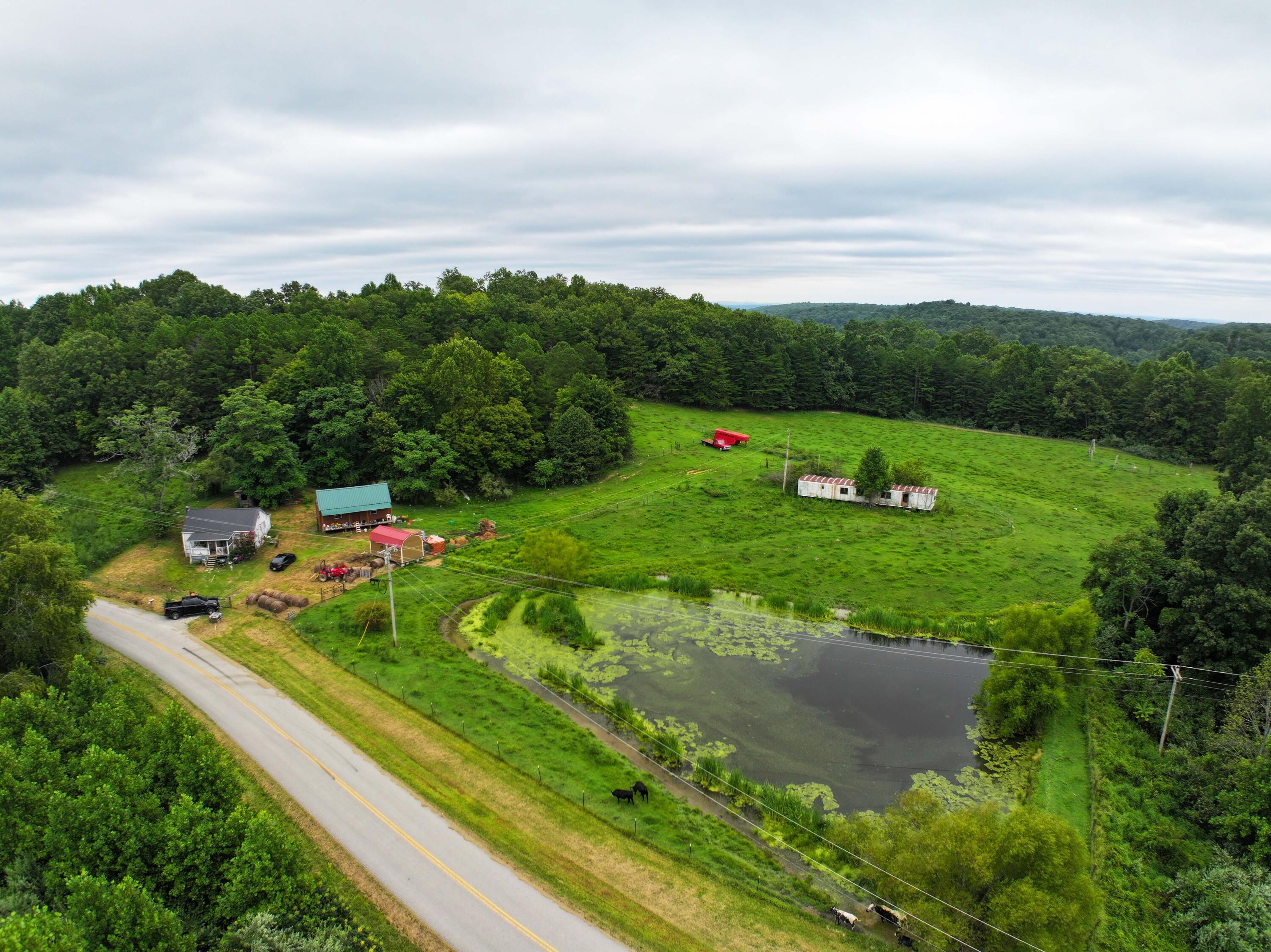 Image 1: KY farm 50 acres old farmhouse