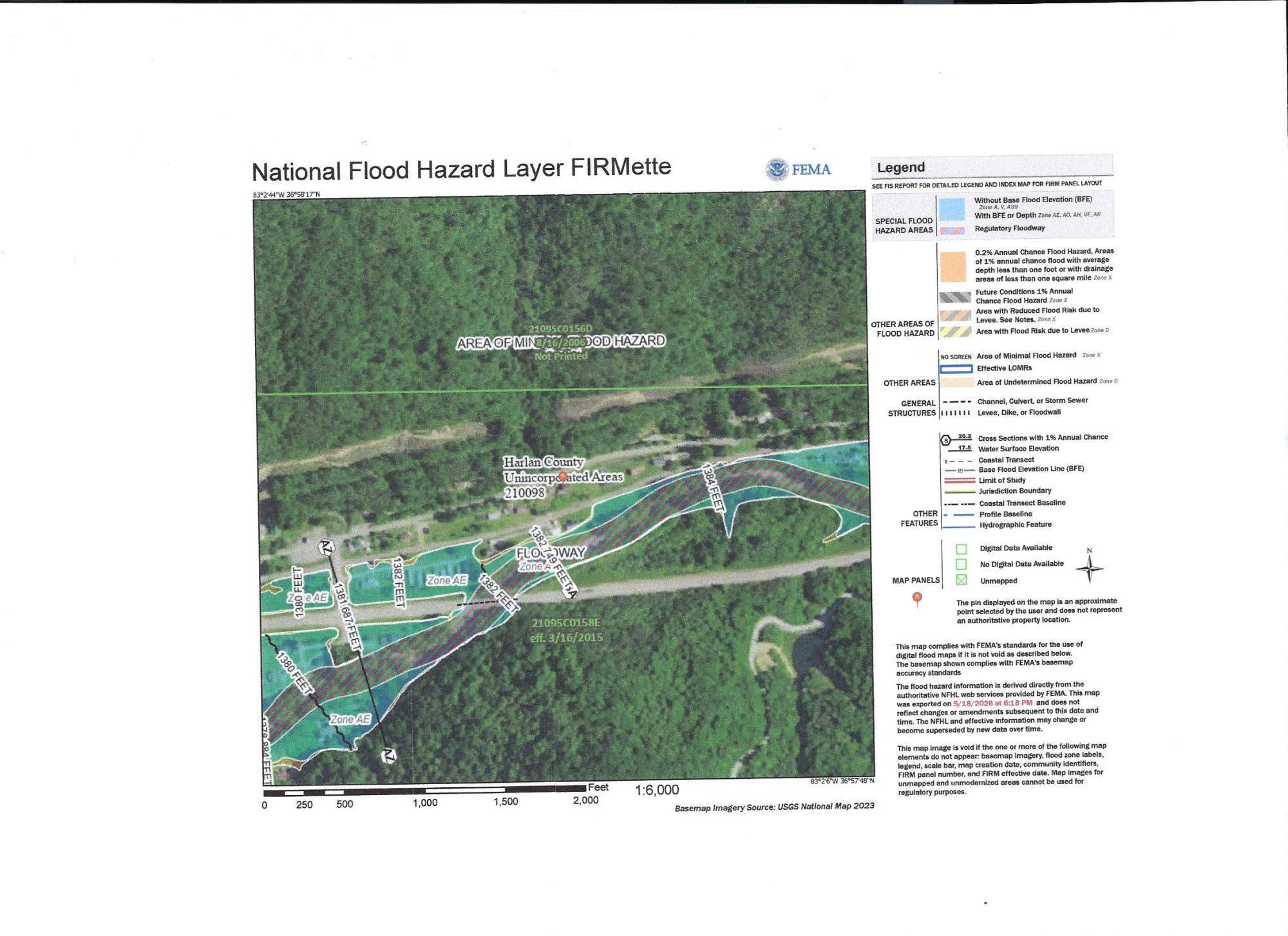 Image 2: 17518 HWY 522 Flood Map