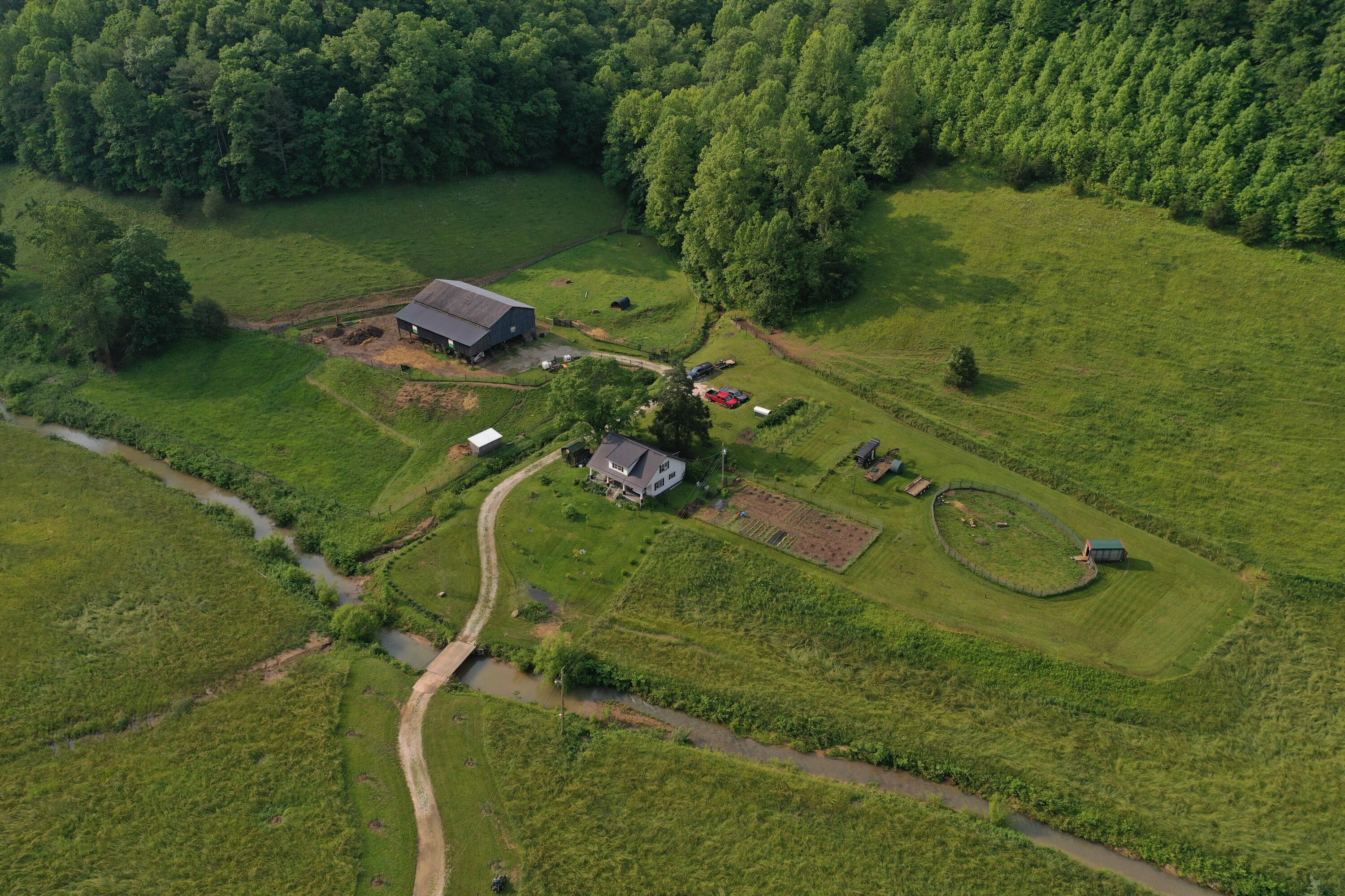 Image 3: 003 beautiful overhead drone view of the