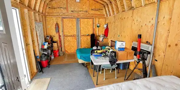 Image 4: 12x20 Shed/Dry Cabin Interior