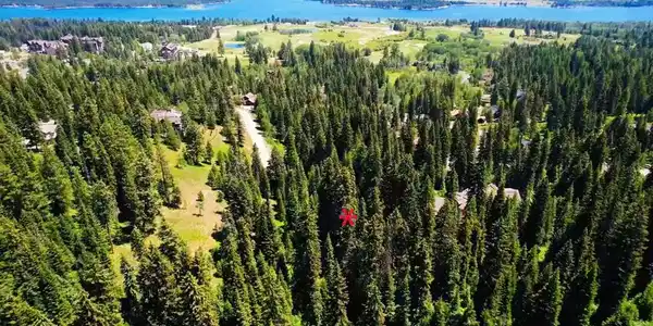 Image 2: Drone / aerial view facing east with views of Lake Cascade.