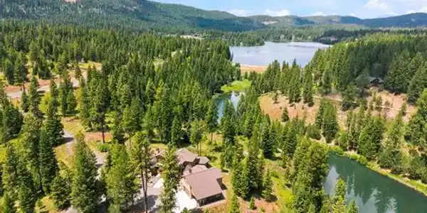 Image 4: Aerial View, View of Blackhawk Lake and Banana Lake