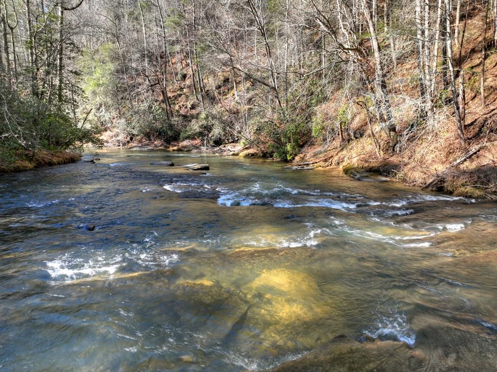 Image 2: Mountaintown Creek, 111 feet of frontage with views that extend up the creek.