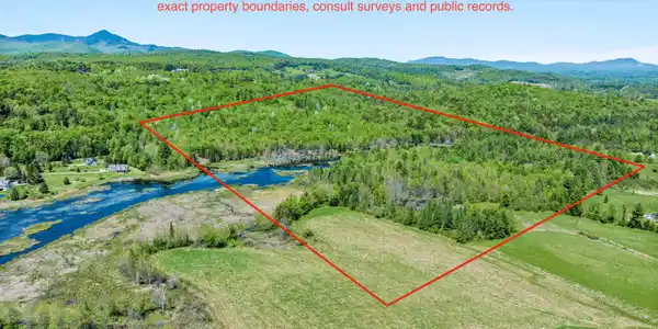 Image 2: Approx boundary 3/4 of land to the West of Brook