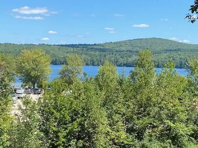 Image 1: Sunapee State Park Beach and the lake