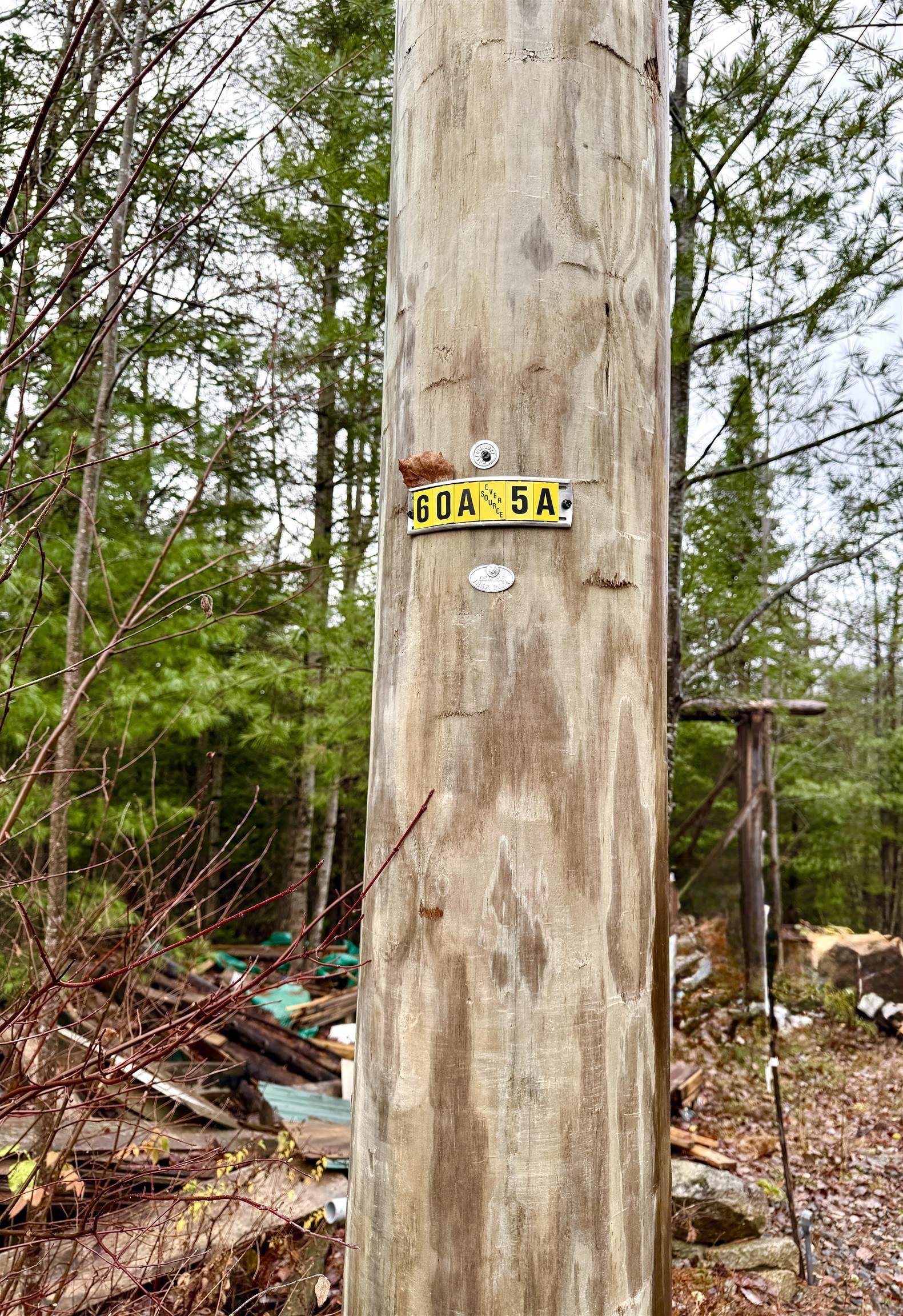 Image 3: Utility Pole Set to Left of Driveway Image 3: Utility Pole Set to Left of Driveway