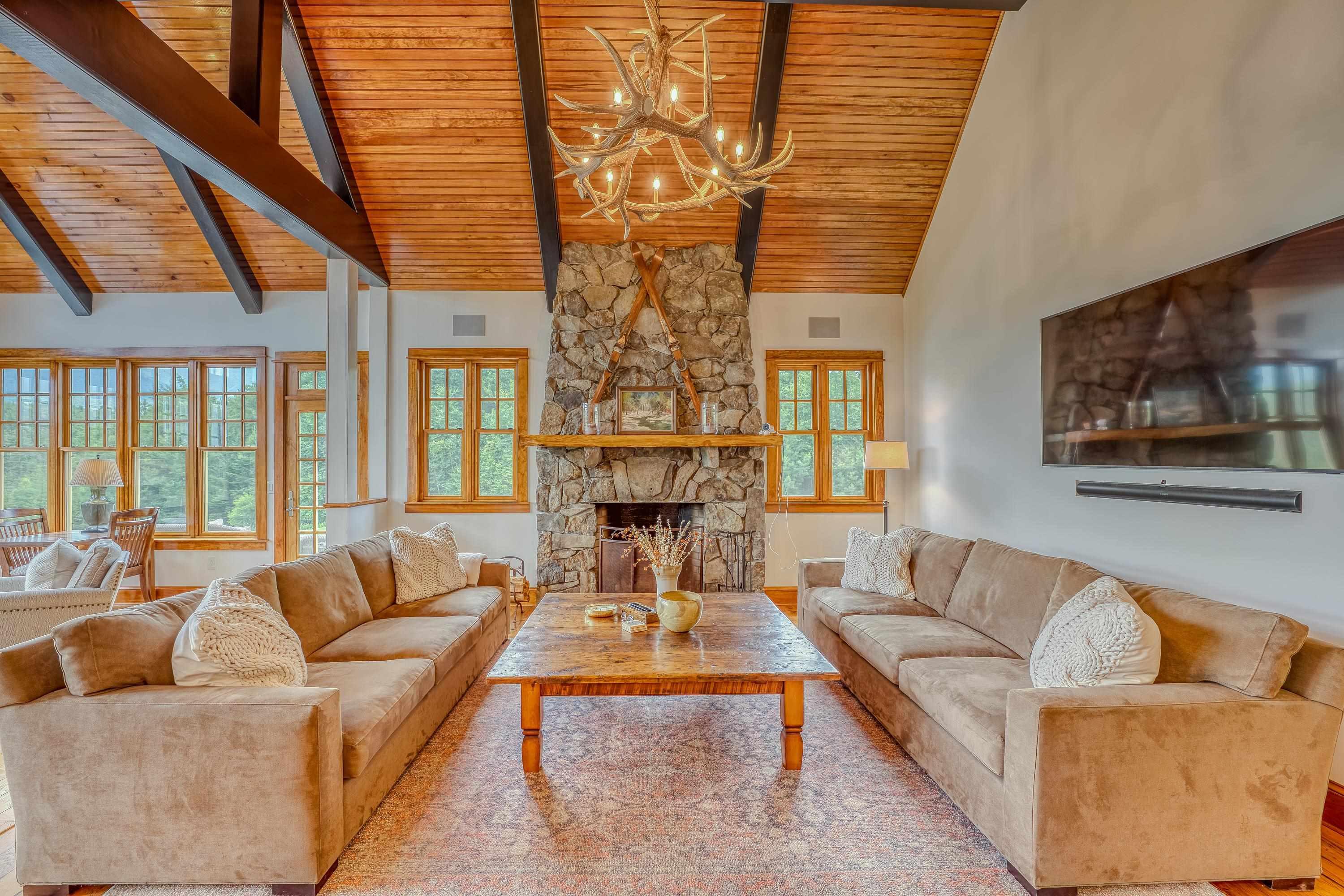 Image 4: Stone Fireplace In Gathering Room Image 4: Stone Fireplace In Gathering Room