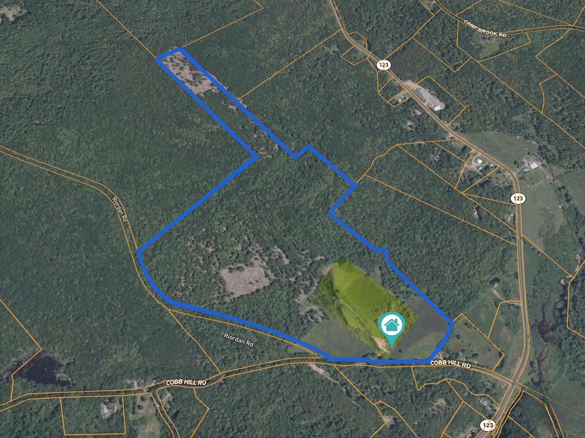 Image 1: Map overlay of the entrie 140 acres