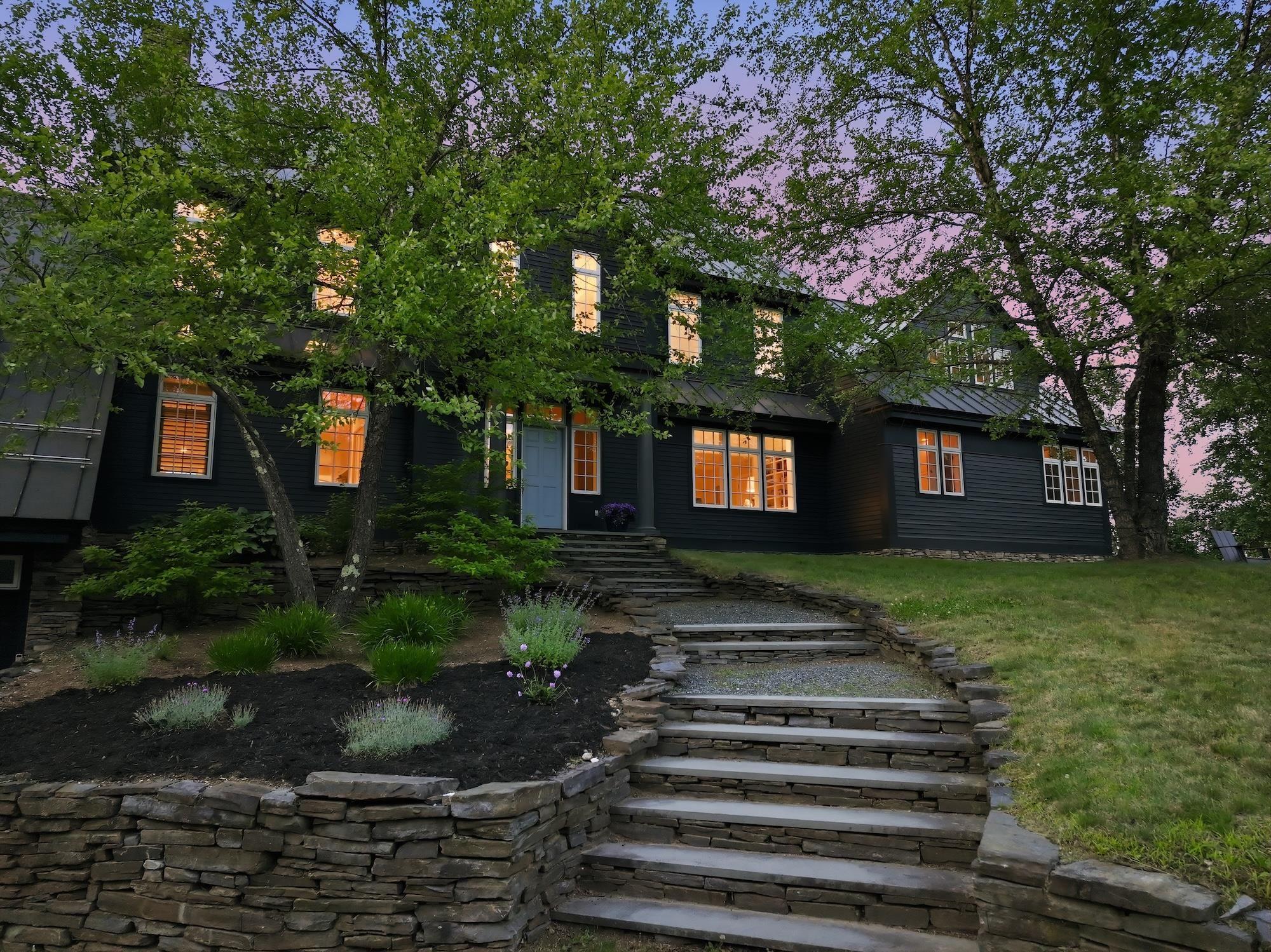 Image 2: Fieldstone Entry Dusk