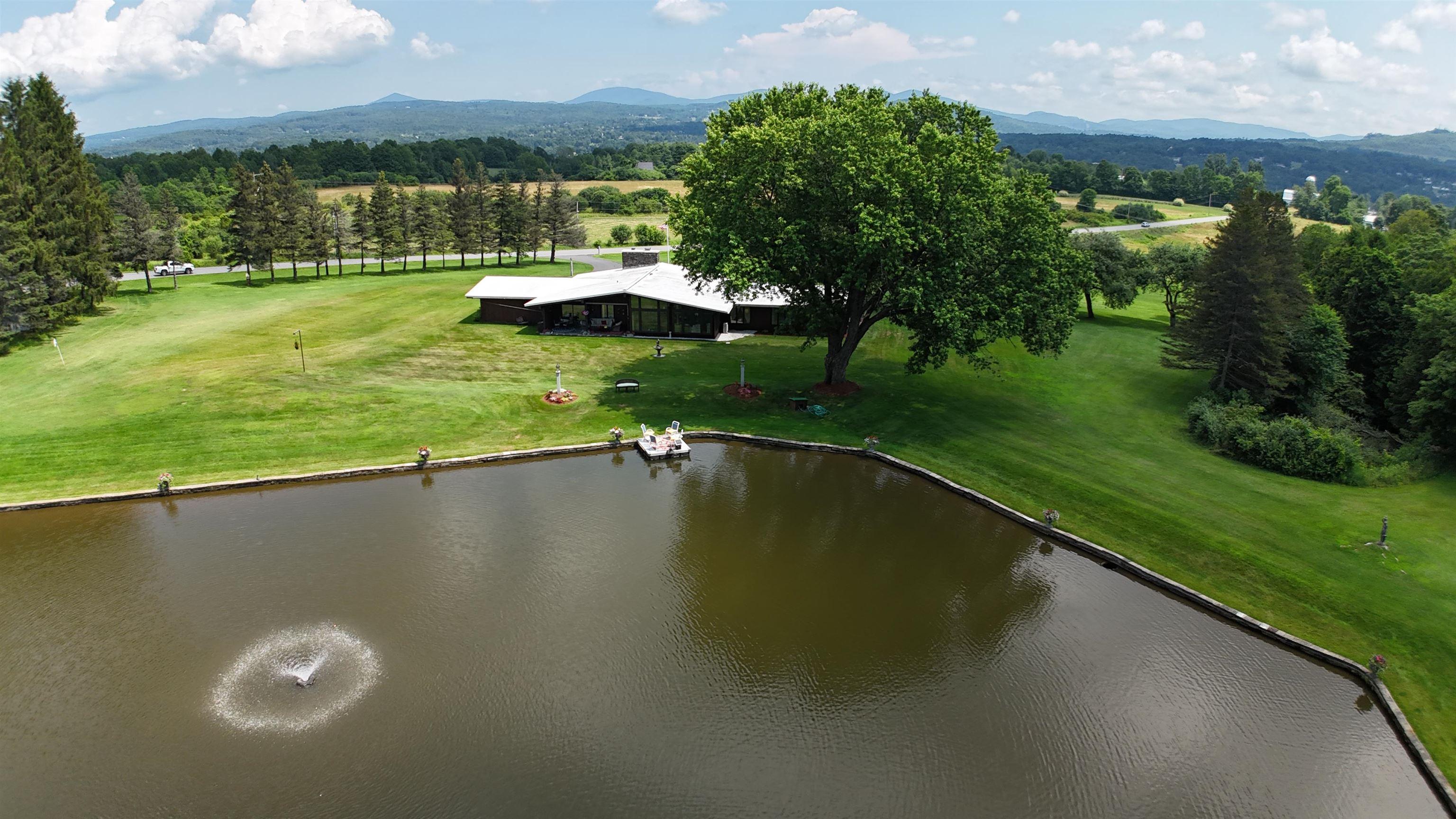 Image 1: Private spring-fed pond