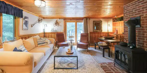 Image 4: Woodstove in living room