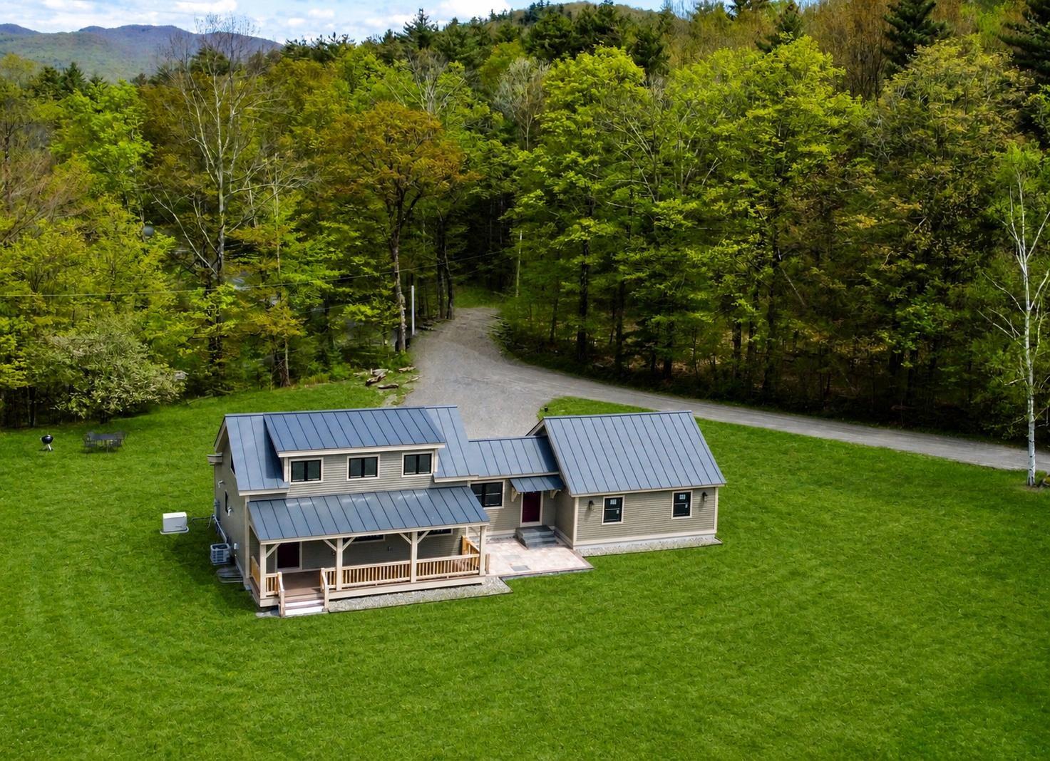 Image 1: Photo enhanced with AI to show grass instead of gravel
