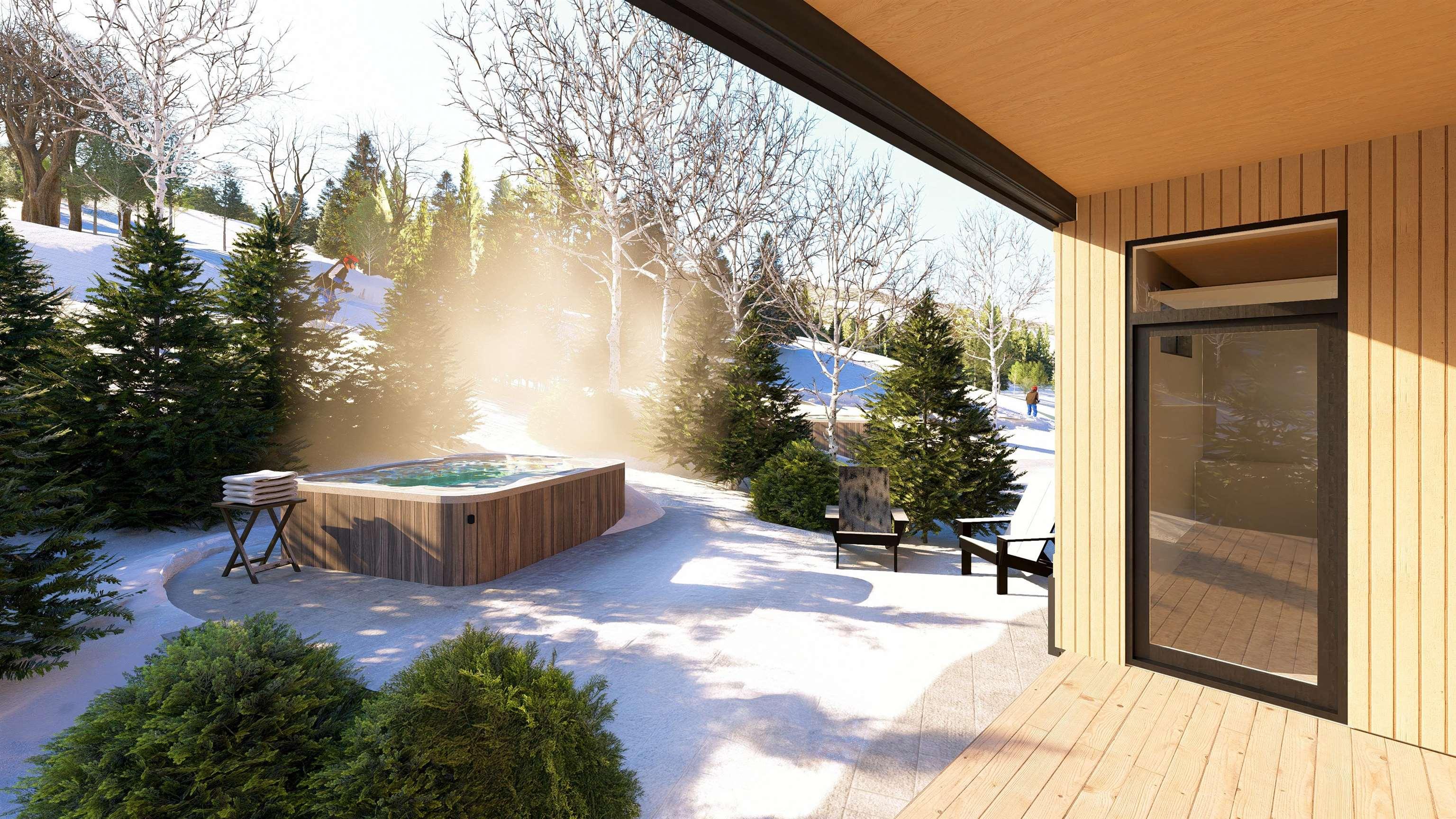 Image 3: Fireside Hot Tub add-on available Image 3: Fireside Hot Tub add-on available