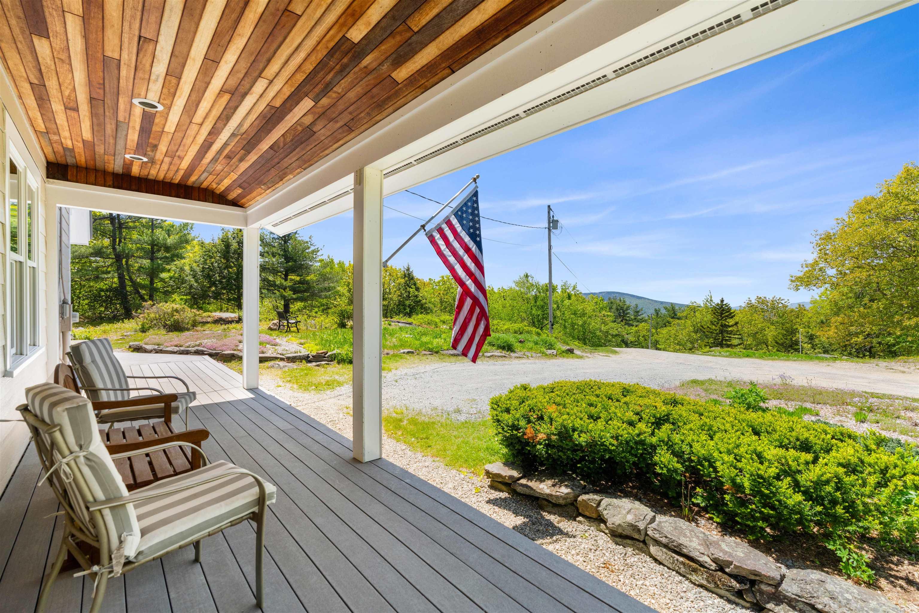 Image 1: Sit on the porch and watch the weather come in over Mt Monadnock