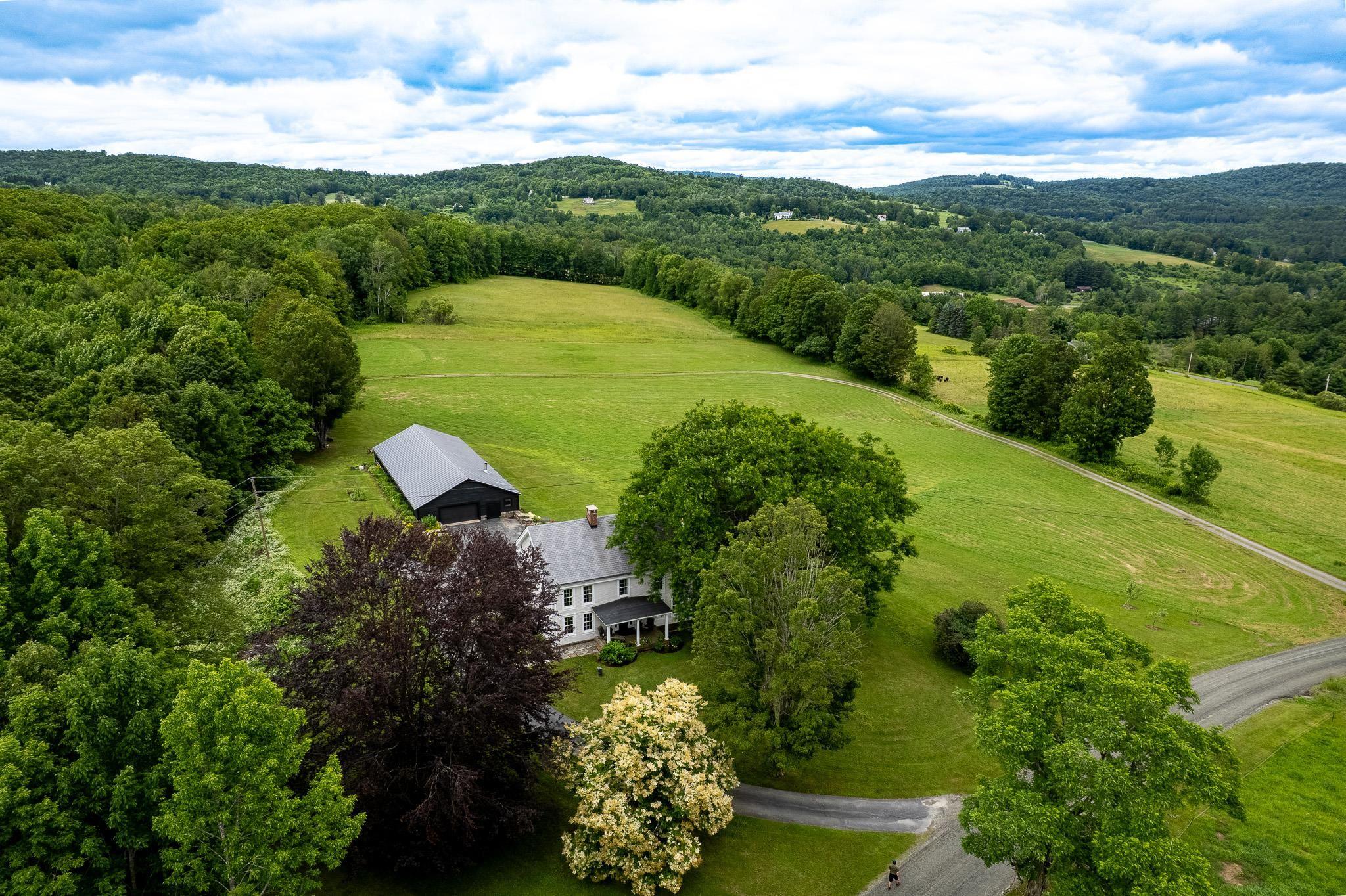 Image 1: Agricultural land in recreational area known for horseback riding, mountain biking, snowmobiling, hiking, conserved with the Upper Valley Land Trust., Fully renovated c1800 home on 98 acres open & wooded.
