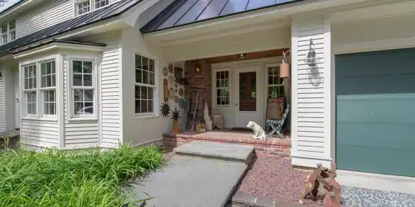 Image 3: Main entry - bluestone walkway