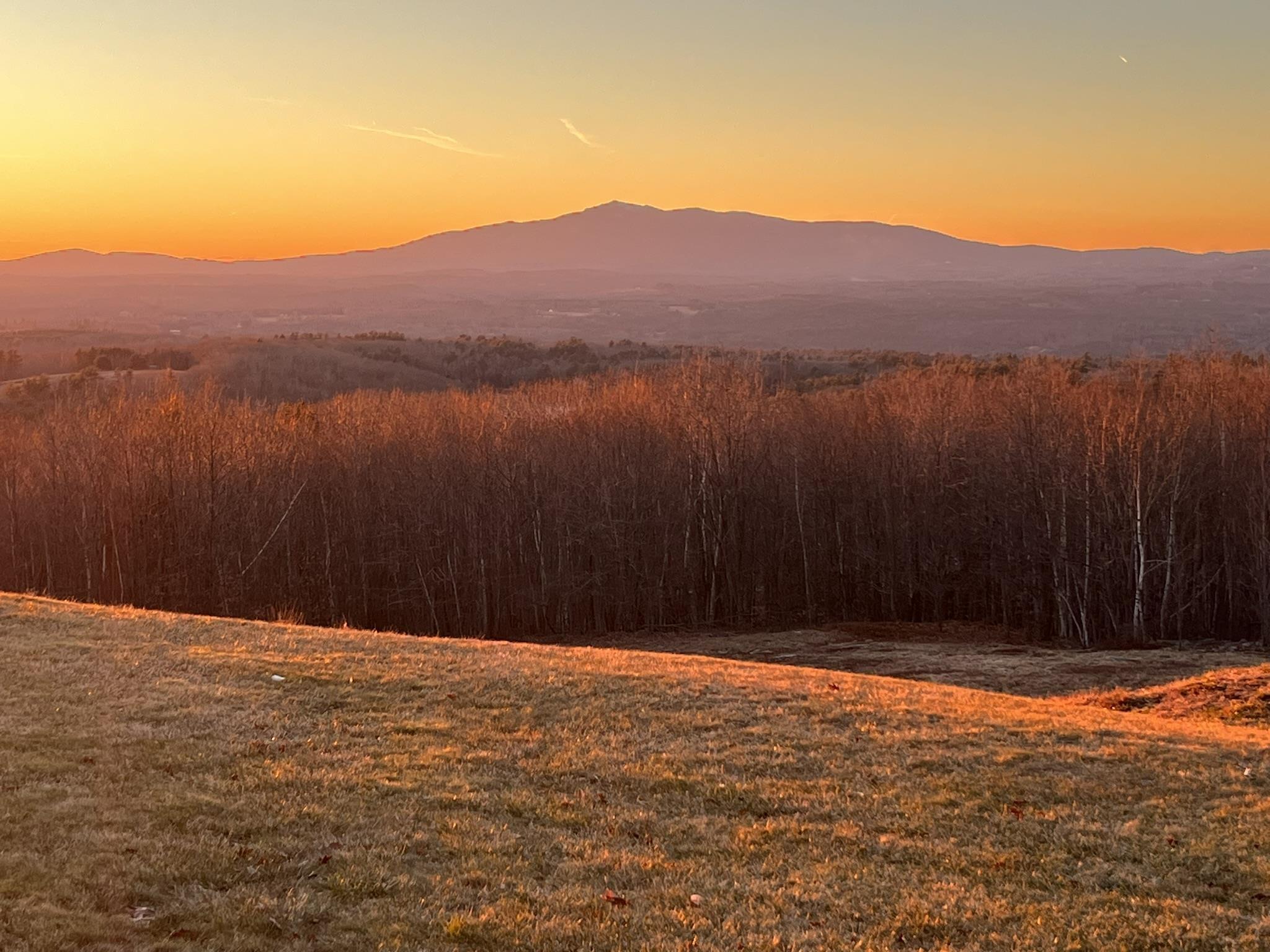 Image 2: Sun's last glow on the mountain view Image 2: Sun's last glow on the mountain view