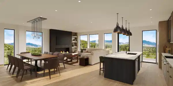 Image 4: Unit Main Living Area - Rendering only