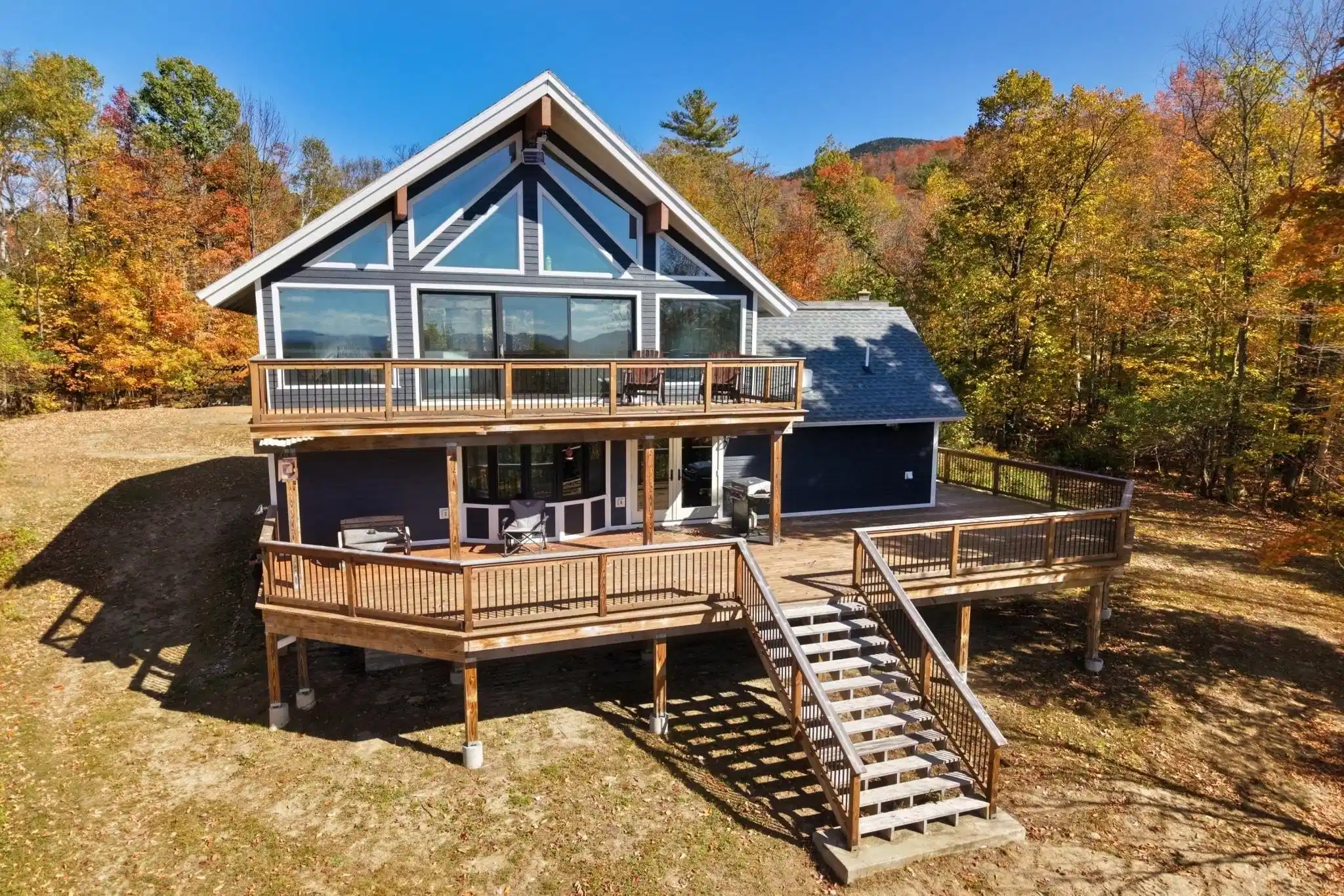 Image 1: Fall view rear of home