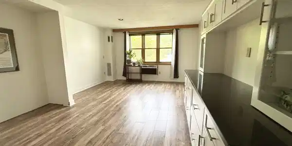 Image 4: Living area with space pullout couch & room for Murphy bed