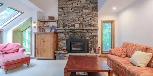 Image 4: Wood burning fireplace