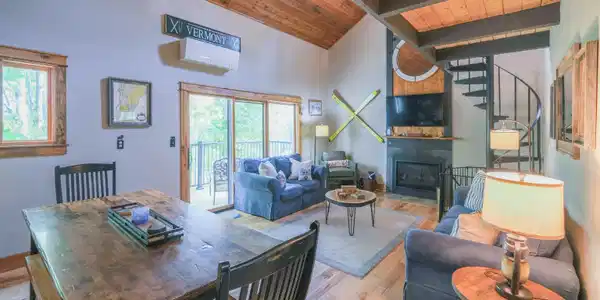 Image 3: Open living with loft above