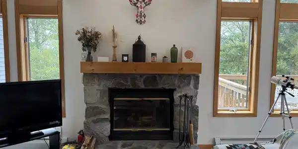 Image 2: Wood Burning Fireplace