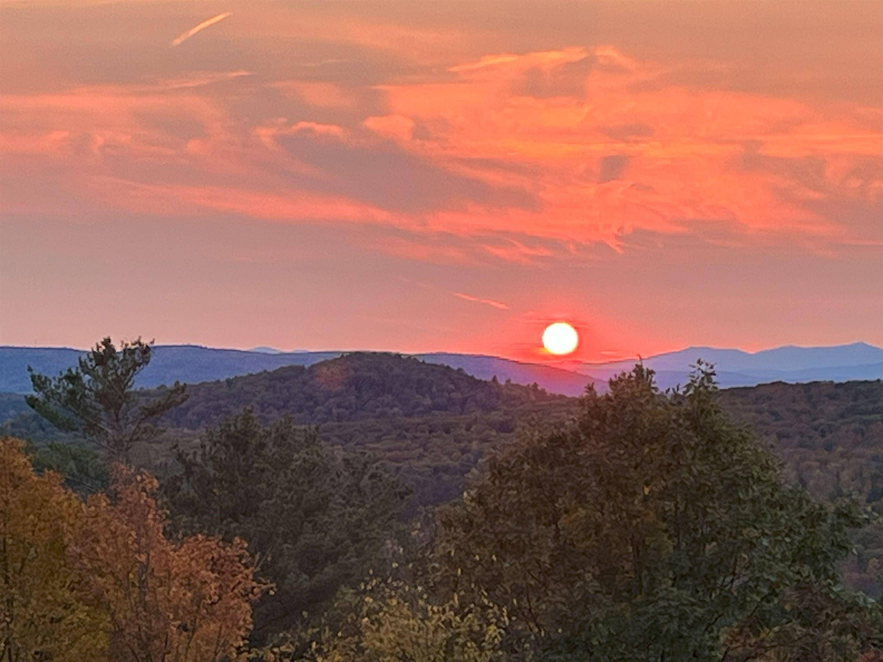 Image 2: sunset from the deck