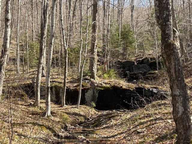 Image 4: Pristine stream waterfalls over large rock outcroppings Image 4: Pristine stream waterfalls over large rock outcroppings