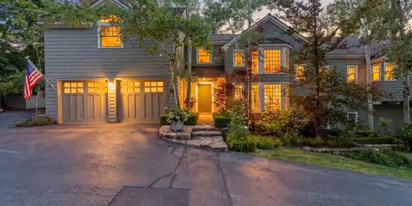 Image 2: Front Exterior Twilight