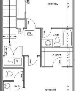 Image 4: Triplex Second Floor Plan Unit B