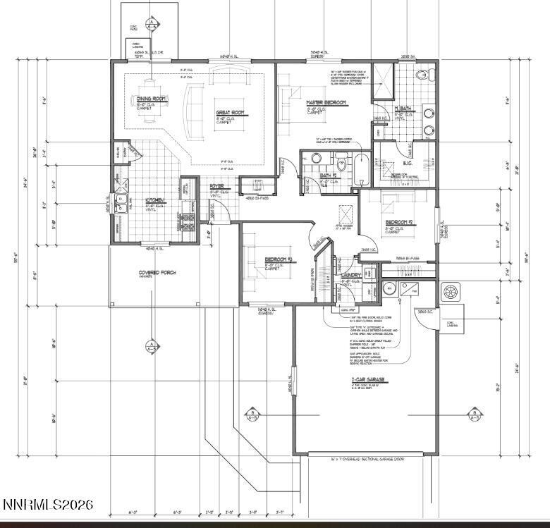 Image 1: 1392 2 Car Right Floorplan