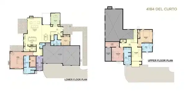 Image 2: 4184 Del Curto Floor Plan