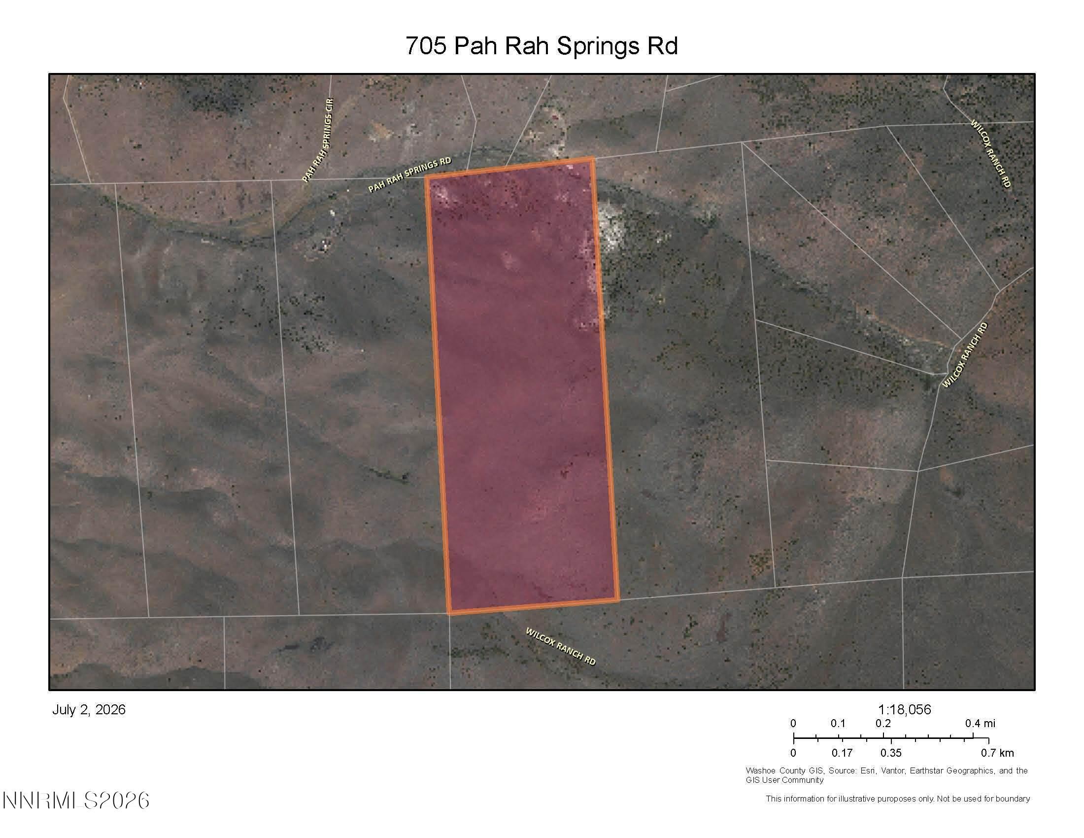 Image 1: 705 Pah Rah Springs - Map