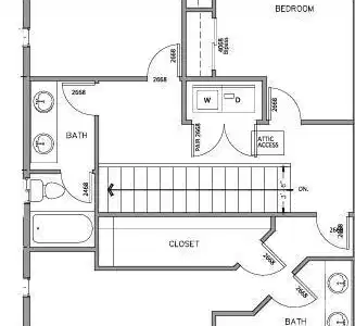 Image 3: Triplex Second Floor Plan Unit A
