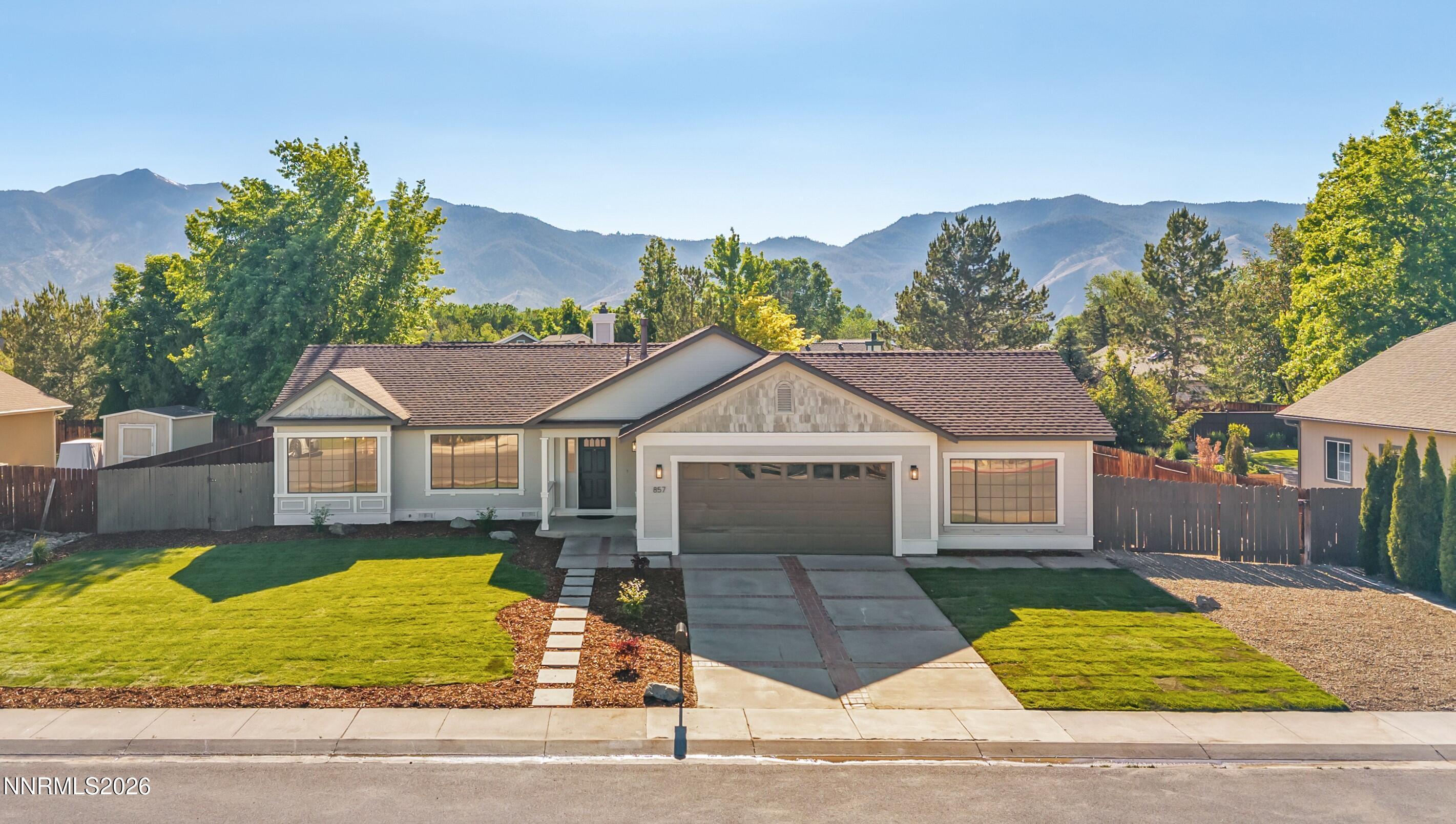 Image 1: Front Exterior w mtn views