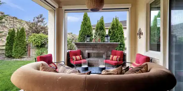 Image 2: outdoor fireplace