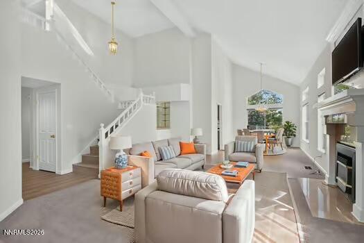 Image 3: virtually staged great room