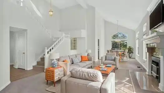 Image 3: virtually staged great room