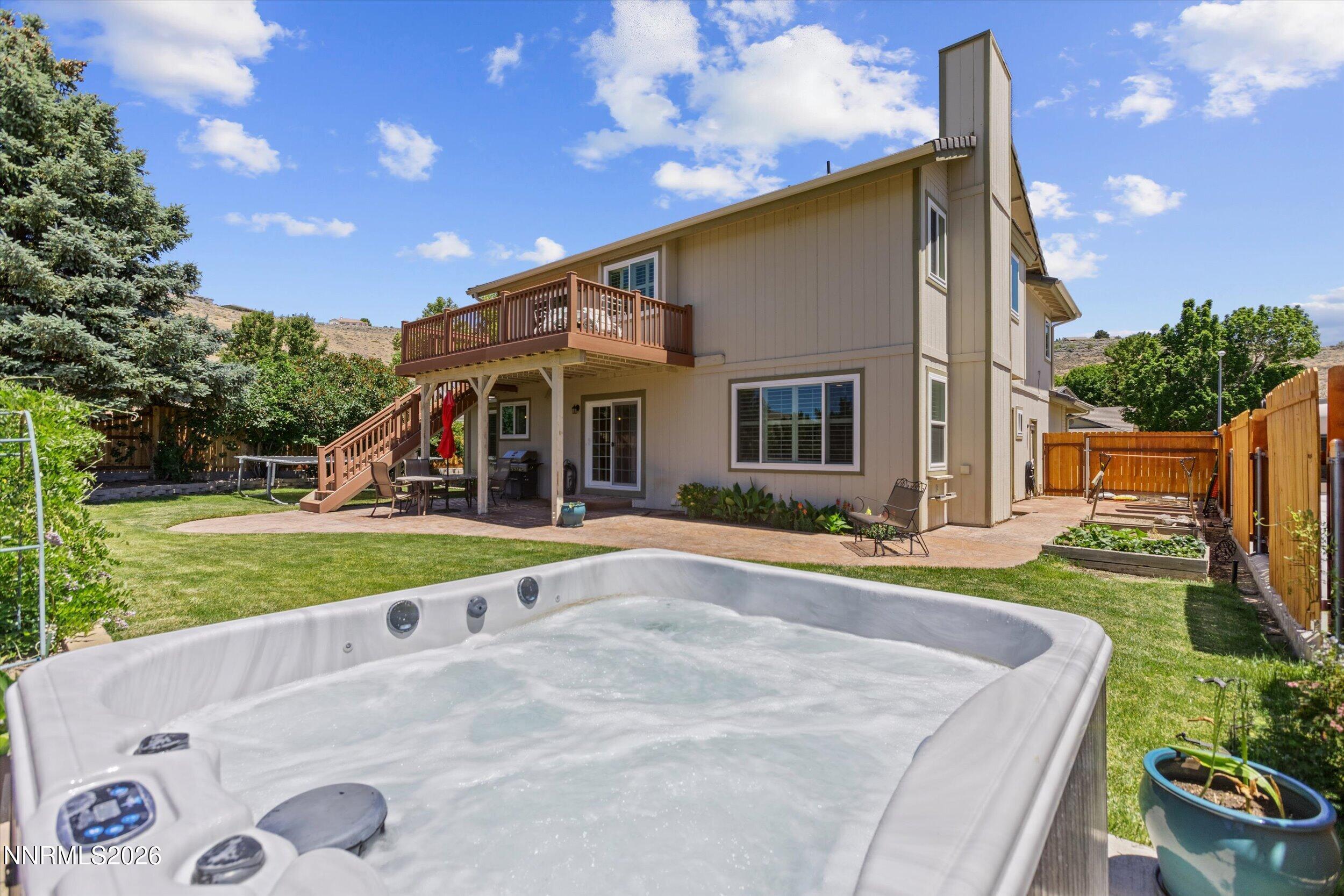 Image 1: Hot Tub View to House