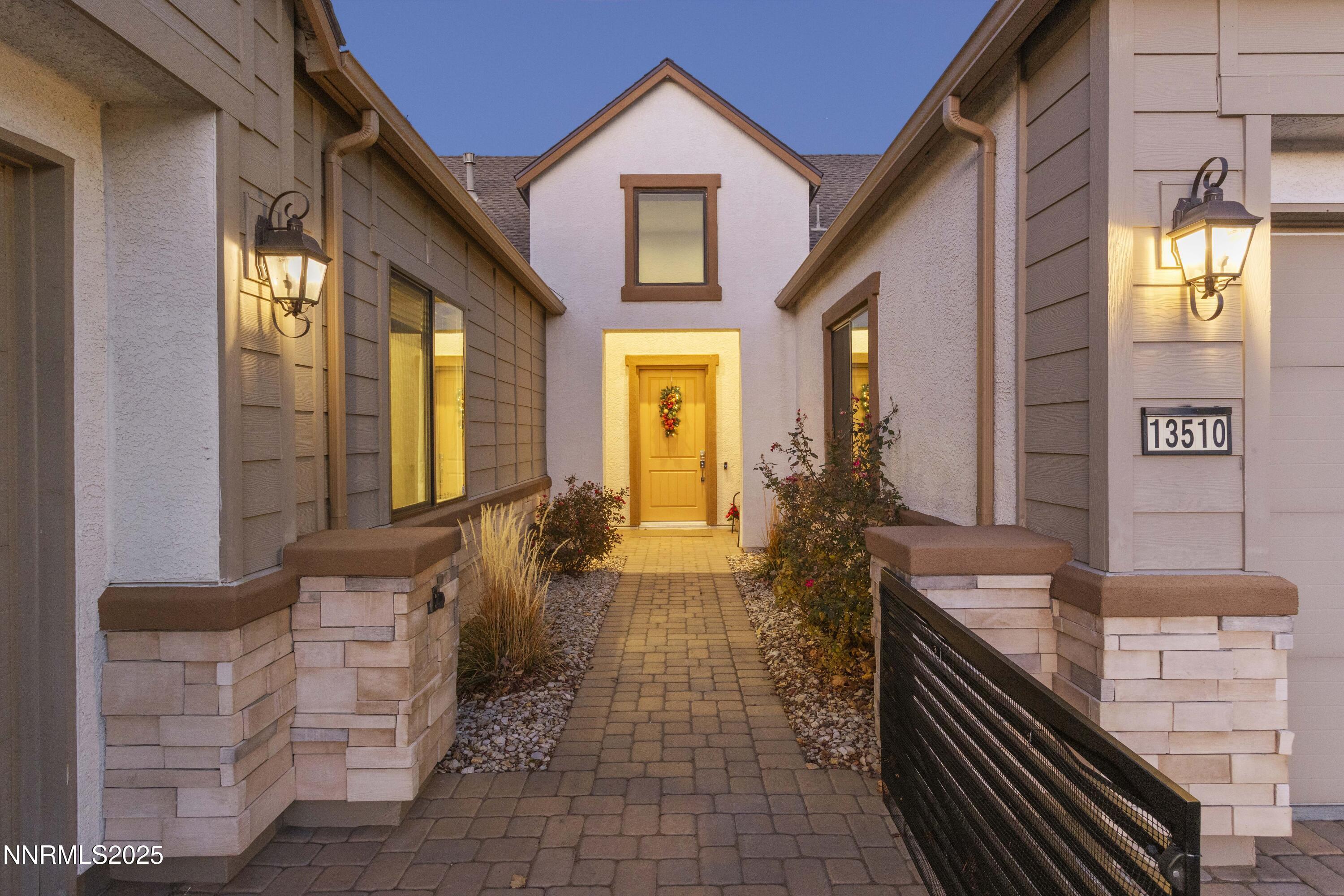 Image 2: 13510 Water Willow Exterior Entry Dusk