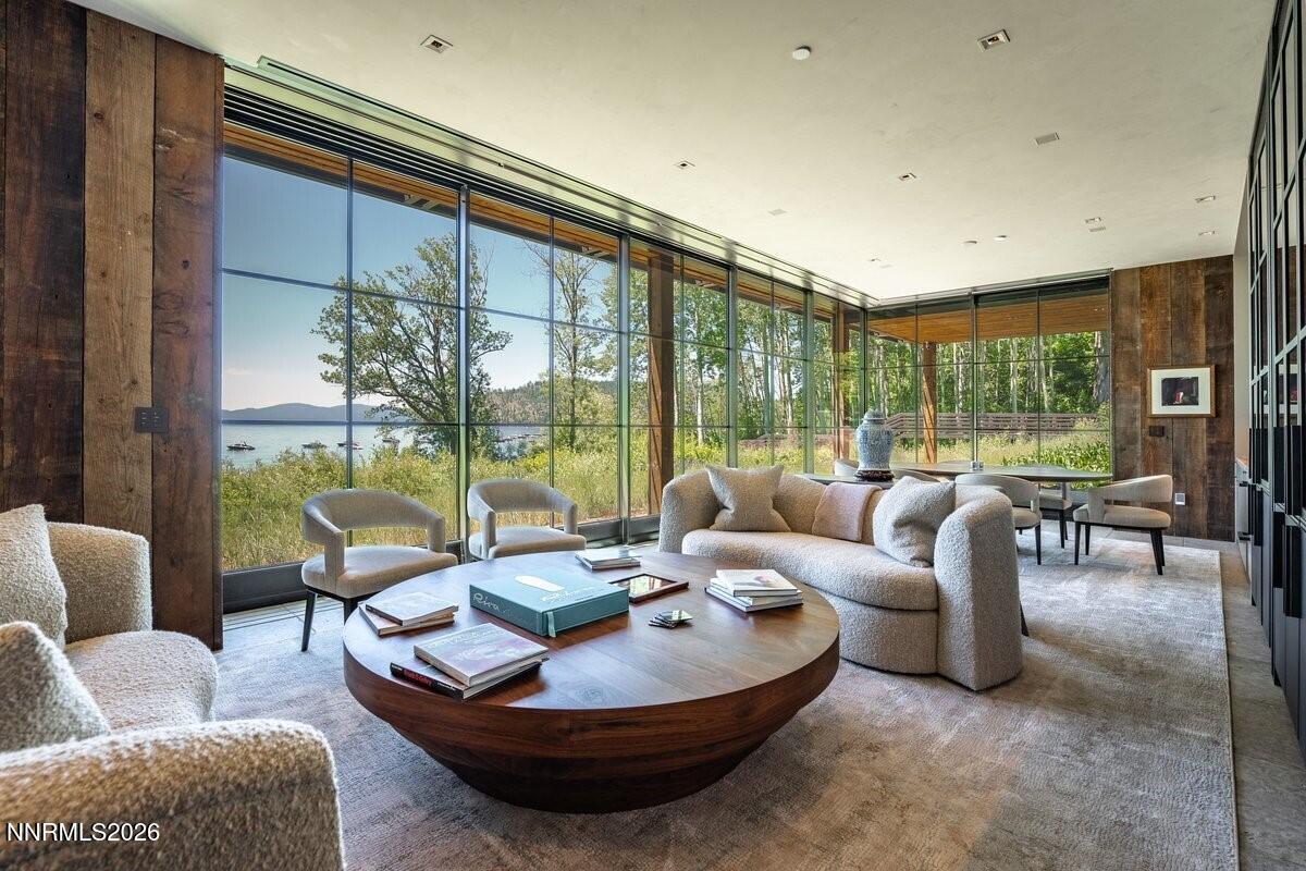 Image 1: Lakefront Cabana Living Area