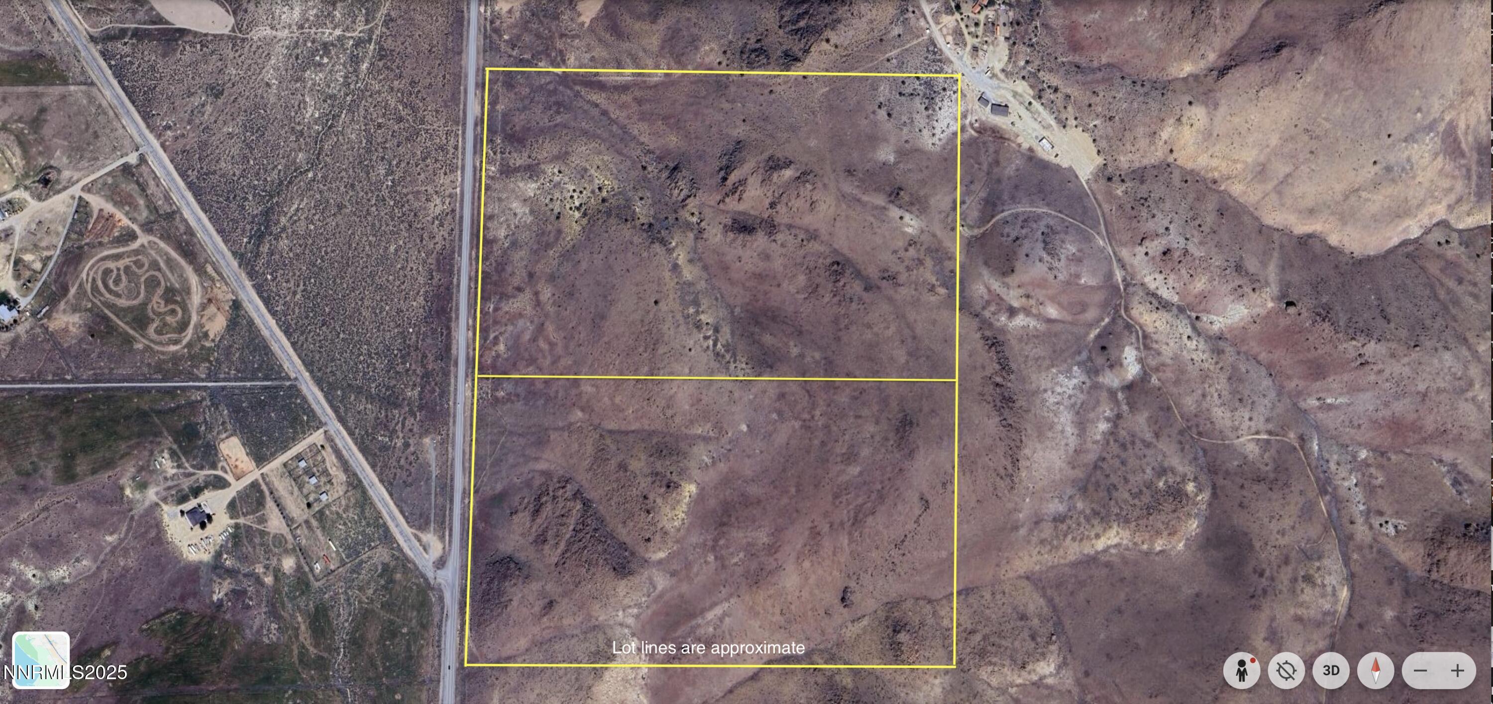 Image 1: Google Earth Image w: lot lines