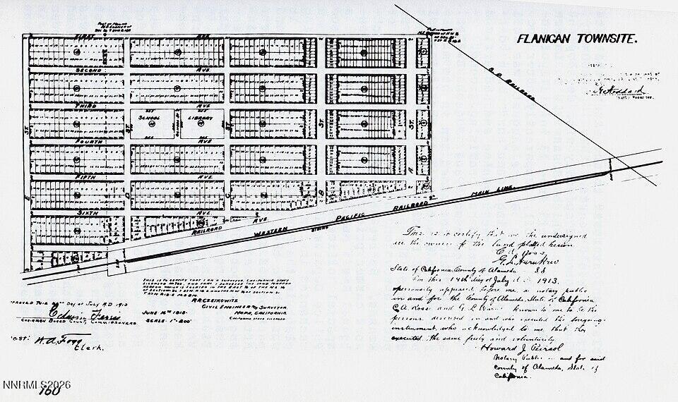 Image 4: Gleason 211 Acre Flanigan_townsite_map